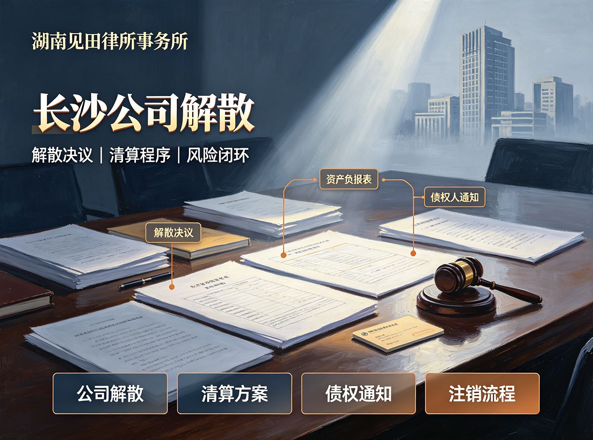 长沙公司解散 - 湖南见田律师事务所