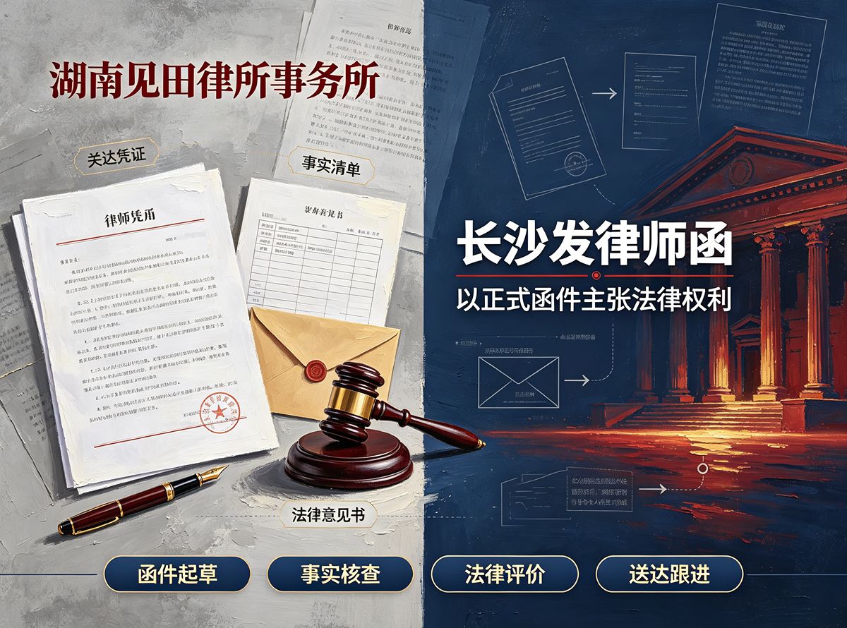 长沙发律师函 - 湖南见田律师事务所